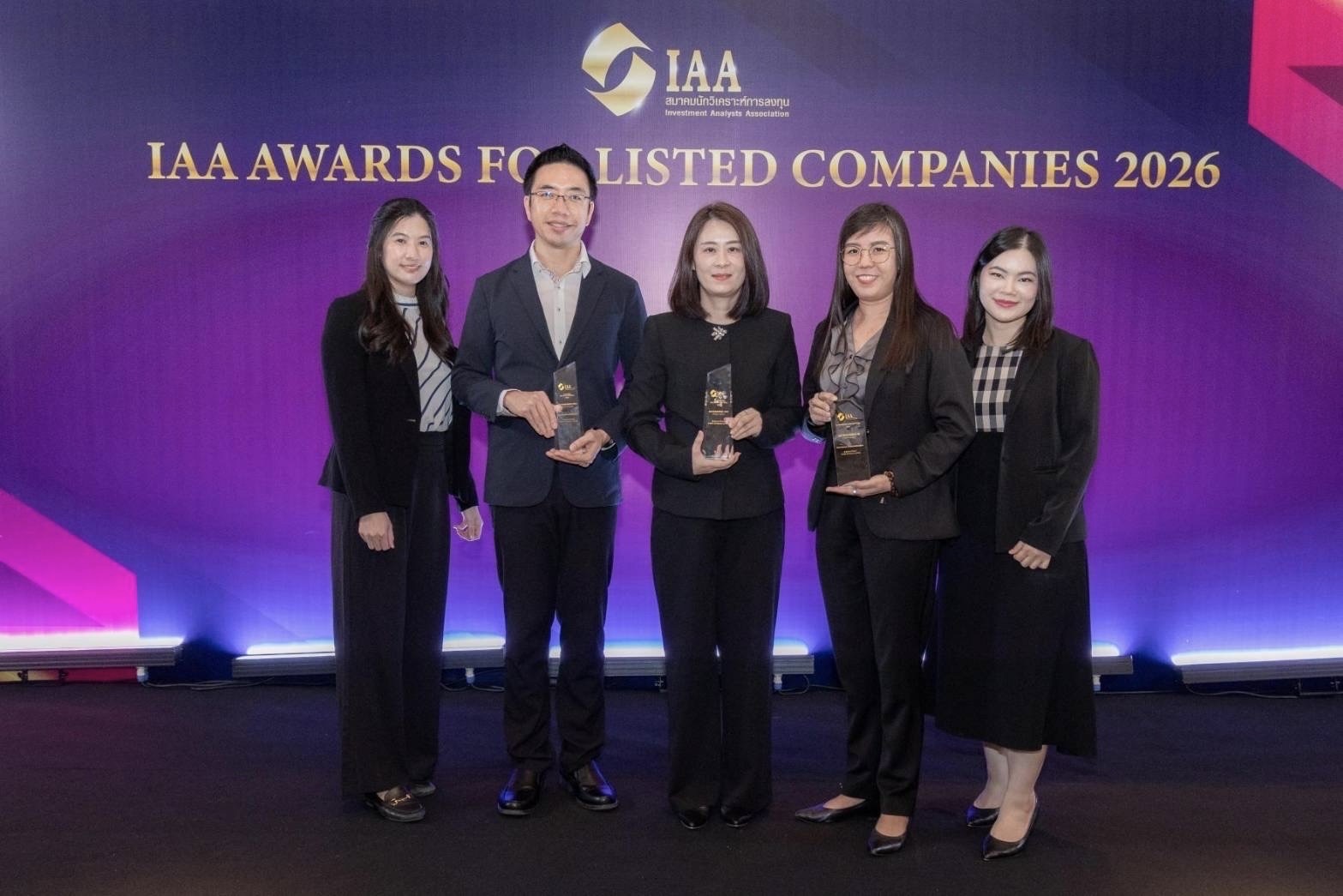 บี.กริม เพาเวอร์ คว้า 3 รางวัลคุณภาพ บนเวที IAA Awards 2026ตอกย้ำความเป็นเลิศ ครอบคลุมทั้งผู้นำ การเงิน และนักลงทุนสัมพันธ์
